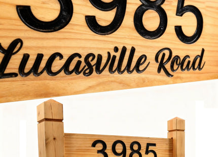 Custom Outdoor Wood Decor Personalized Last Name Large Wooden Plaques with Posts Engraved Wooden Address Sign Outdoor Camping Signs Housewarming Gift