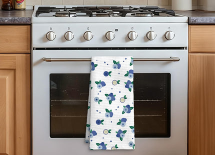 QICLM Blueberry Decor Kitchen Towel, Blueberry Hand Towel Dish Towel for Kitchen Bathroom Decor, Fruit Lover Gifts, 16x24 Inches