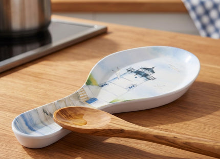 UP Lighthouse Melamine Spoon Rest, Cooking Spoon Holder for Stove Top, Kitchen Counter, and Dining Table, 9.625 Inch, Blue