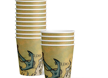 Lighthouse Nautical Party Supplies - Maine Coast Plates and Napkins - Father's Day Tableware Set Includes Plates Napkins Cups - Kit for 16