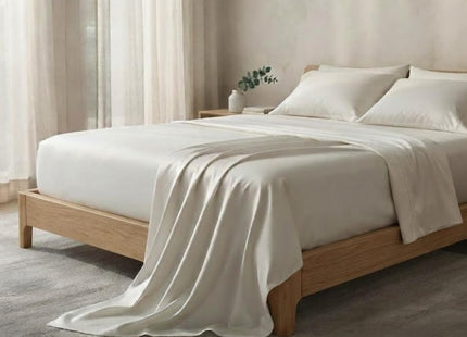 Callum Collective Cooling Eucalyptus Sheet Set, 4 Piece, King, Beach Sand