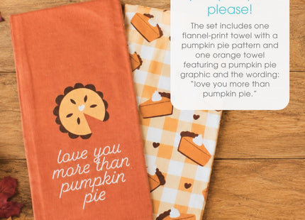 Pearhead Pumpkin Pie Dish Towels