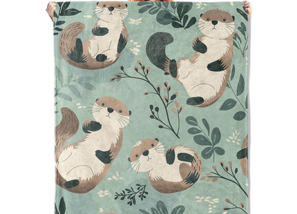 VANZEV Otter Fleece Blanket Gifts for Kids and Adults, Cute Animal Cozy Throw Blanket, Soft Warm Plush Otter Blanket for Home Decor, 50x60 inches