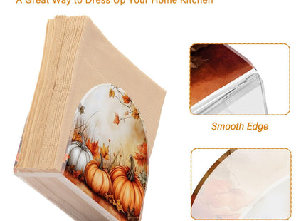 ALAZA Fall Pumpkin Autumn Leavese Napkin Holder