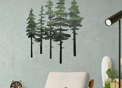 ESTART Metal Pine Tree Wall Art, Metal Tree Wall Decor