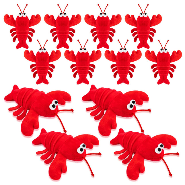 SYWHXY 12Pack Lobster Toy Cute Plush Lobster Stuffed Animal Doll for Kids