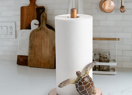 Turtle Paper Towel Holder Coastal Kitchen Decor Beach Sea Turtle Decorative