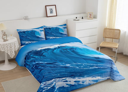 Feelyou Ocean Wave Comforter Set Twin Size for Boys Girls Teens