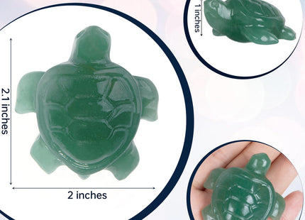 Hguxmcu Crystal Turtle Travel Gifts for Women, 2.1" Hand Carved Sea Turtle