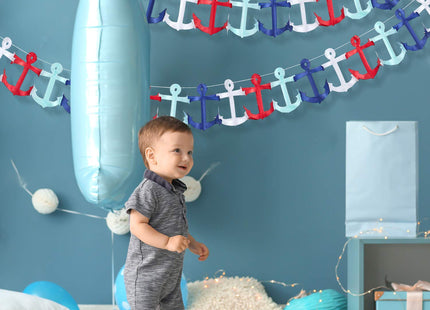 WILLBOND 18 Pieces Nautical Party Decorations Cruise Door Banner