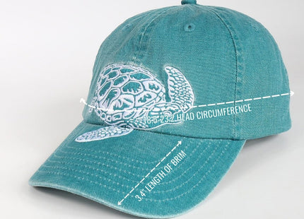 InnoBeta Sea Turtle Gifts for Women Men, Sea Turtle Cap Embroidered Adjustable Hat Gifts Accessory for Birthday & Christmas Blue
