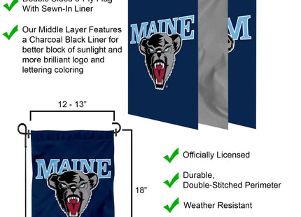 Maine Black Bears Garden Flag