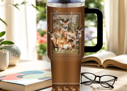 DUUV Deer Tumbler 40oz, Insulated Deer Lover Gifts for Women Man