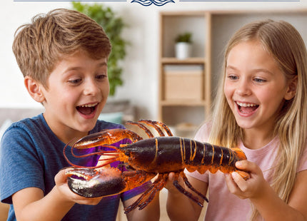 Hiawbon 13 Inch Realistic Lobster Figurine Plastic Lobster