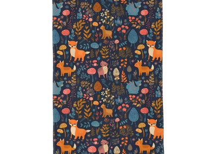 Mount Hour Forest Owl Deer Hedgehog Fox Hand Towels Animal Face Towel Soft Guest Towel Portable Kitchen Tea Dish Towels Washcloths Bathroom Decor Housewarming Gifts 15.7" X 27.5"