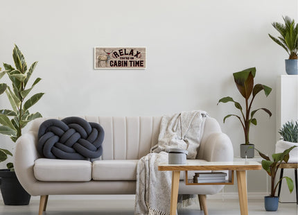 Stupell Industries 'Cabin Time Phrase with Deer'| Wall Plaque Art