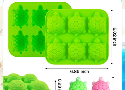 HNGWLYN Sea Turtle Chocolate Silicone Mold 3D Turtle Candy Molds