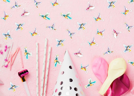 SHADOAMP Hummingbird Table Party Decorations Confetti, 200pcs Hummingbird Confetti for Bird Table Party Decorations Flowers Hummingbirds Love Decorations Women Girl