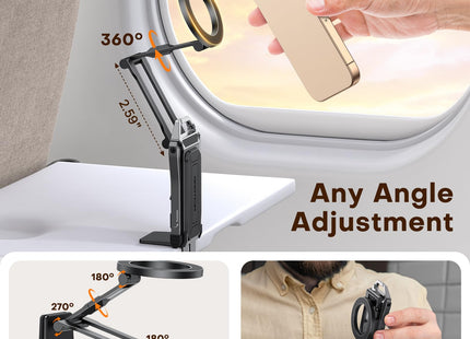 OMOTON TP02 [360° Rotating] Stable Clip Magnetic Phone Tripod for iPhone 17