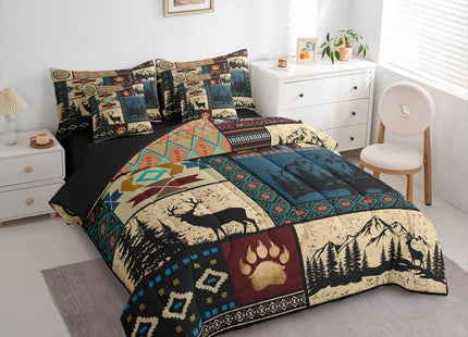 Erosebridal Western Deer Bed in A Bag 7 Pieces Twin Size