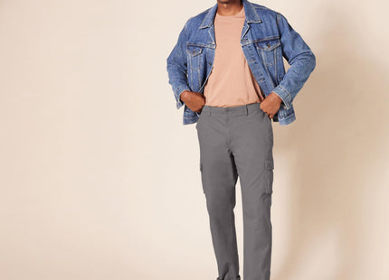 Amazon Essentials Men's Straight-Fit Cargo Pant Pants, -dark grey, 32W x 30L