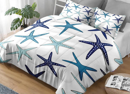 Pamnest Queen Comforter Set, 3 Pieces Coastal Nautical Bedding