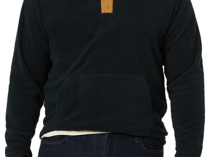 Amazon Essentials Men's Snap-Front Pullover Polar Fleece Jacket, Black Camel Color Block, X-Large