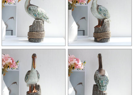 Lukitas Standing Pelican Statue and Sculpture Coastal Decor, Resin 14''