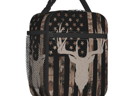 Yilad Camo Deer Hunting Lunch Box Insulated Reusable Lunch Bag Cooler Bag For Women Men Work Picnic Hiking