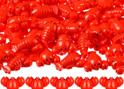 RoundFunny 100 Pcs Mini Resin Figurine Tiny Resin Models Decor, Lobster