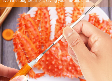 LA NOVO Crab Crackers and Tools, Set of 4, Especial Gift Box