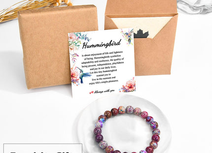 Hummingbird Gifts for Women, Inspirational Hummingbird Bracelet Jewelry