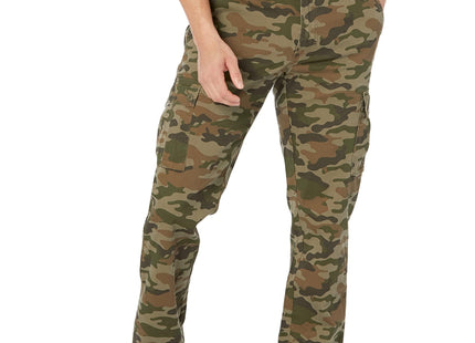 Amazon Essentials Men's Slim-Fit Stretch Cotton Twill Cargo Pants (Available in Big & Tall), Green Camo, 30W x 30L