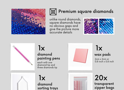Neopalette Diamond Painting Kits for Adults, Art and Craft, Full Drill Diamond Painting Abstract and Ornaments, DIY 5D Diamond Art Craft (Acadia)