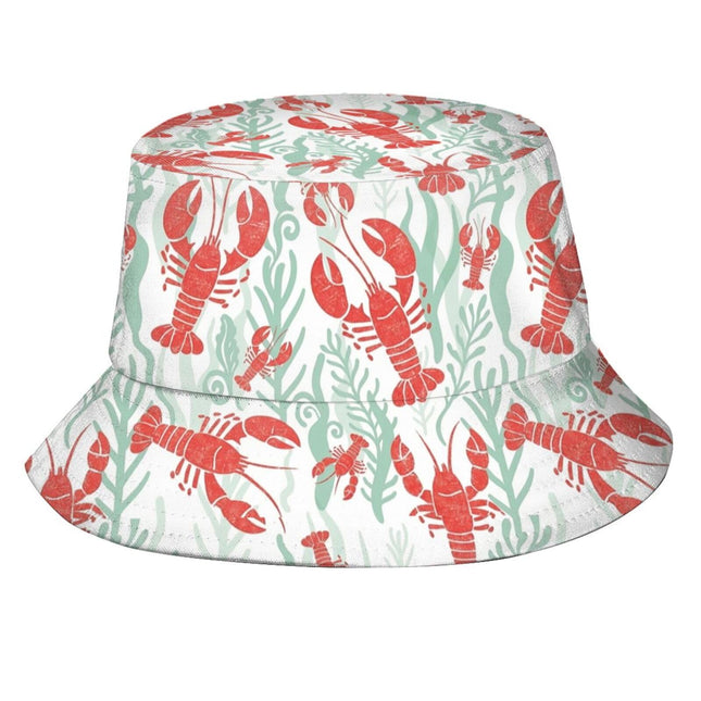 AKMCBSH Lobster Bucket Hat - Lightweight Foldable Casual Sun Hat for Men Women Outdoor Activities Fishing Hiking and Travel