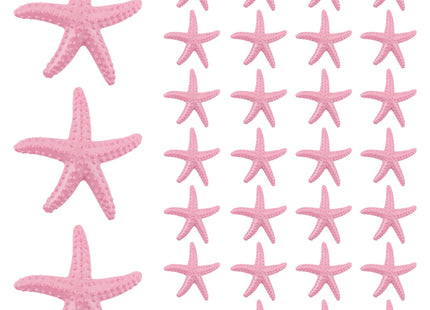 AUEAR, 30 Pack Pink Resin Pencil Finger Starfish Ornament Decor for Wedding Home Decoration