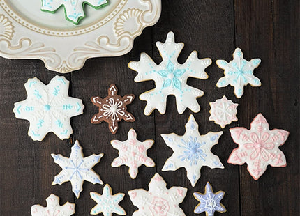 Comais Christmas Snowflake Shaped Cookie Cutters Set Stainless Steel 10Pcs