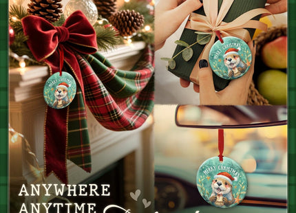 CHOANG Otter Christmas Ornament for Kids, Adults, Zookeepers