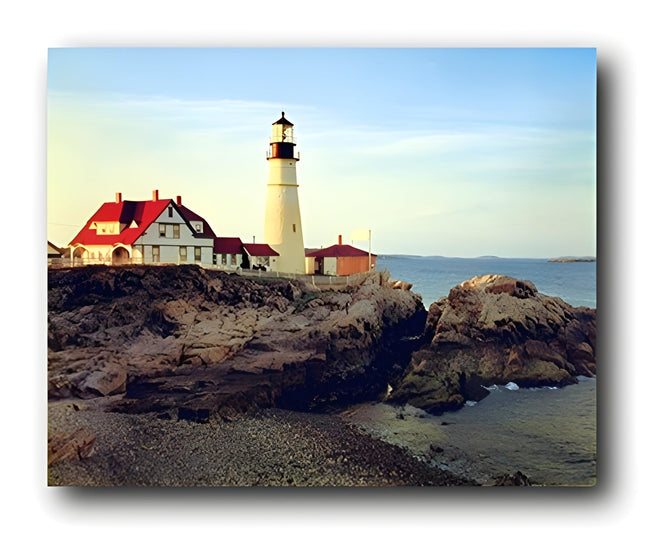 Impact Posters Gallery Portland Maine Head Lighthouse Scenic Landscape Nature Wall Decor Art Print Poster (16x20)