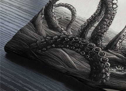 Smooffly Boat and Octopus Lumbar Pillow Cover 12x20 Inch Oblong Cotton Linen Decorative Throw Pillow Cover Cushion Case for Sofa Couch Home Farmhouse Decor