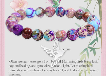 SODLYUE Hummingbird Bracelet for Women - Hummingbird Jewelry Gift