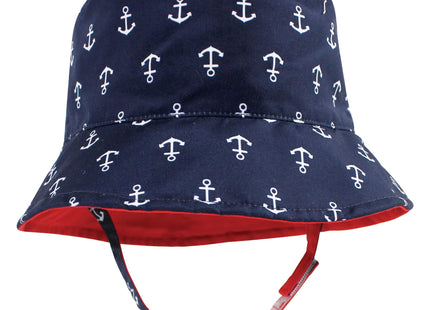 Hudson Baby Unisex Baby Sun Protection Hat, Anchor Lobster, 12-24 Months