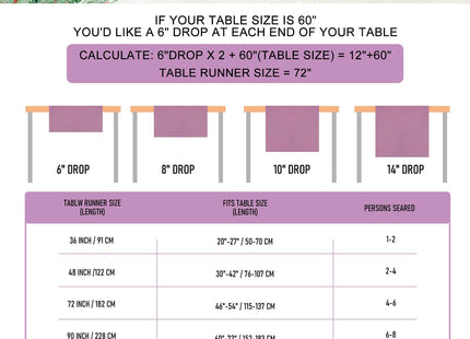 Winter Table Runner Deer & Village Kitchen Dining Table Decor, Christmas Table Runner Home Decor for Indoor Outdoor Dining, Party, Holiday 13 X 72 Inch
