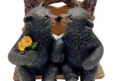 BestGiftEver Napkin Holder with Kissing Bear