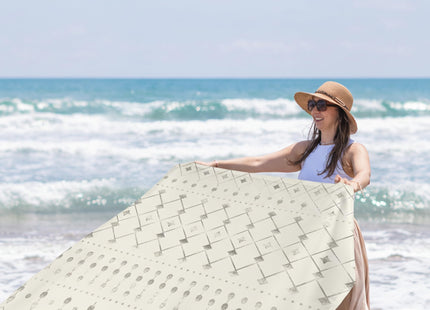 Beach Blanket Waterproof Sandproof, 78"×86" Large Picnic Blankets for 2-4 Adult, Lightweight Quick Dry Polyester Beach Mat for Outdoor, Travel, Camping, Beach Vacation Essentials Must Have Accesorries