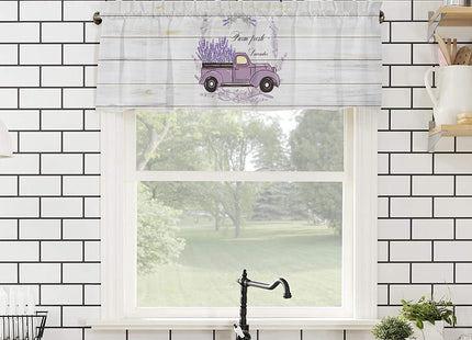 Sea Turtle Valances - Nautical Shark & Marine Life Designs, Coastal Kitchen & Bathroom Window Curtains, 60x18 Short Cafe Curtains