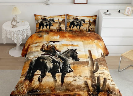 Erosebridal Western Cowboy Bedding Set Twin Size for Kids Boys