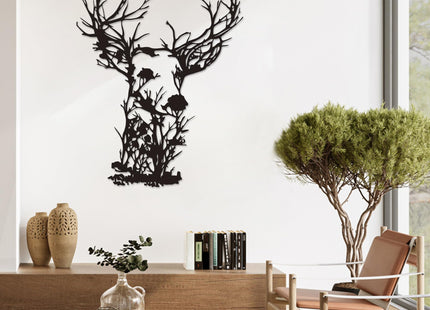 Xedatric Deer Head Metal Wall Art 23.6 * 18.5 inches