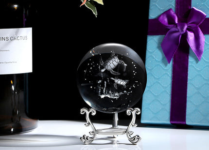 MAIBAOTA Sea Turtle Gifts for Women 3D Crystal Ball Turtle Themed Figurines