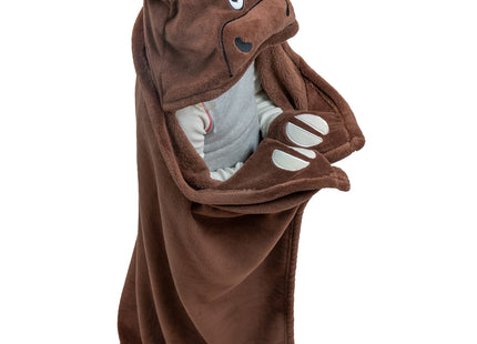 Lazy One Wearable Hooded Blanket for Kids, Animal Hooded Blanket (Moose)